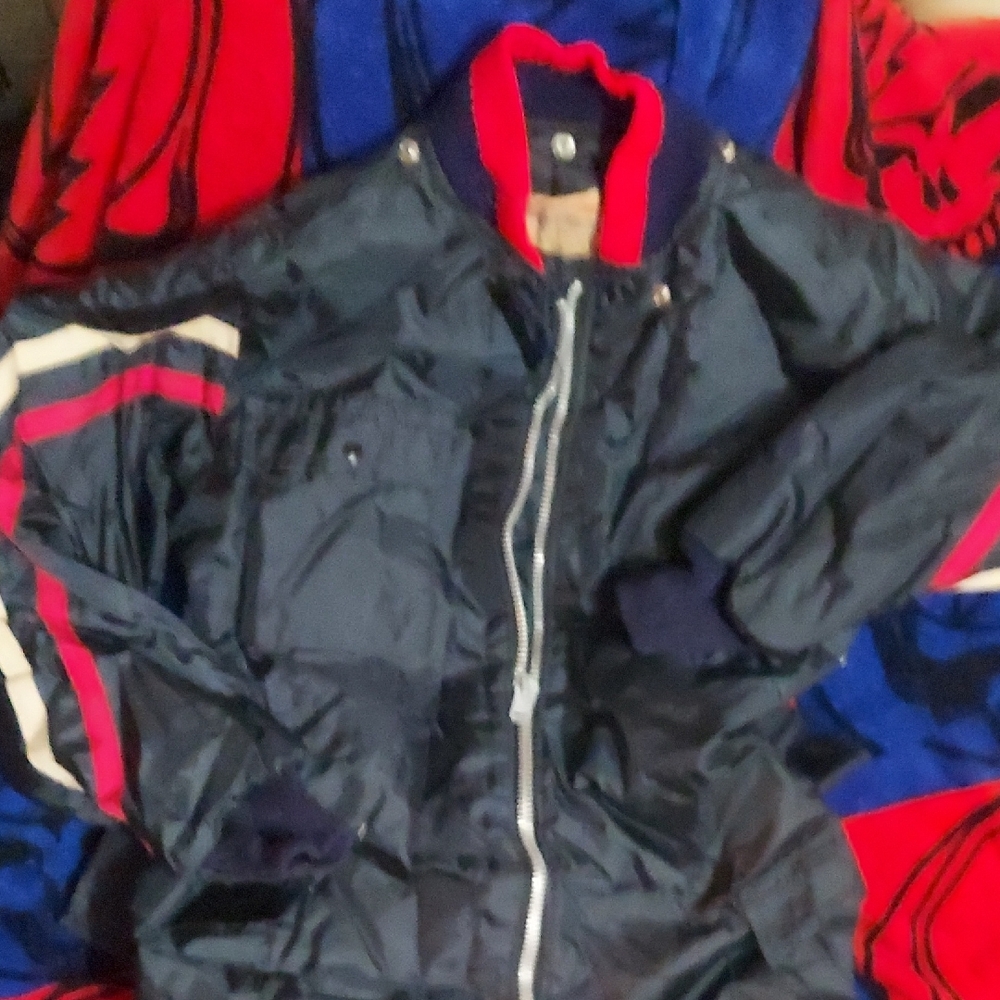 Vintage Bonded Dacron Dupont Polyester Adult Snowsuit Size Small Snowmobiling